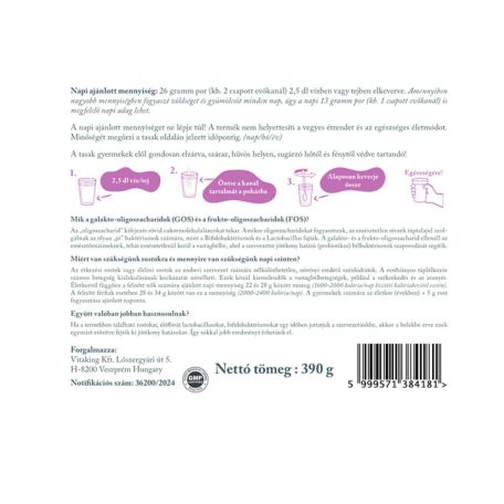 Vitaking SymBIOTIC élőflórát és élelmi rostokat tartalmazó italpor (390g)