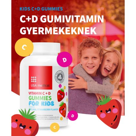 USA medical C+D gumivitamin gyerekeknek 60 db