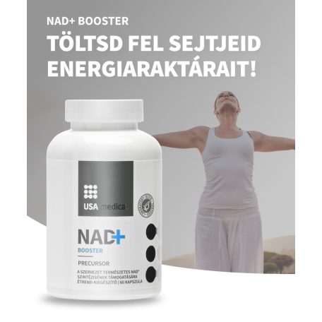USA medical NAD+ Booster apigeninnel és rezveratrollal kapszula 60 db