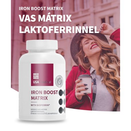 USA medical Vas mátrix BioFerrin® laktoferinnel – kapszula 60 db