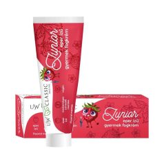   UW Classic Junior - Fluoridmentes gyermek fogkrém eperízzel 75 ml
