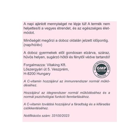 Vitaking C-vitamin por sárkánygyümölccsel 150g
