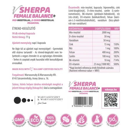 vSherpa Female Balance+ étrend-kiegészítő